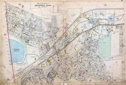 Plate 027 - Arlington, Hobbs Pond, Watertown - Belmont - Arlington - Lexington 1898